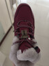 足力健老人鞋雪地靴高帮加厚棉鞋羊毛鞋2296303D 女/雅致红 37 实拍图