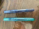 百乐（PILOT）Kakuno笑脸家族系列钢笔小学生3-6年级可换墨囊练字专用钢笔儿童书法笔 爸爸款F咀透明蓝 实拍图