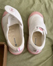 牧童幼儿园鞋春秋款室内鞋男童防撞学步鞋女宝宝小白鞋 白桃粉1 30 实拍图