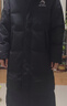 鸭鸭王一博同款312g充绒冰壳系列羽绒服长款男女极寒加厚冬季保暖外套 青光黑色 【男女同款现货速发】 L 实拍图