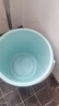 茶花（CHAHUA）水桶手提式带盖储水桶pp材质加厚学生宿舍家用洗衣洗车钓鱼水 带盖水桶浅蓝色 17L 1个 实拍图