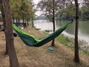 骆驼（CAMEL）户外吊床防侧翻旅游露营便携秋千宿舍寝室学生吊椅室内懒人椅 A1S3LU102 墨绿/果绿 实拍图