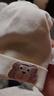 爱贝迪拉婴儿帽子新生婴幼儿无骨胎帽秋冬棉护囟门帽男女宝宝棉帽0-6月 实拍图