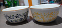 家用大号微波炉专用碗盘碟子加热耐热器皿耐高温用具陶釉下彩精致 4.5英寸繁华碗2个装随机装 实拍图
