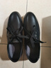 红蜻蜓同款头层牛皮男鞋男士商务休闲皮鞋男时尚透气鞋英伦休闲 黑色单鞋6627 41 实拍图