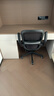 贝尔曼（berlman） 电脑椅家用办公转椅人体工学椅学生学习久坐椅子靠背舒适书桌椅 黑框黑网-万向轮 实拍图