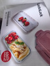 乐扣乐扣（LOCK&LOCK）玻璃保鲜盒套装耐冷耐热冰箱保鲜便当盒 可微波餐盒粉色2件套 实拍图