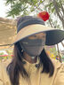 真享防晒帽夏季帽子女大帽檐遮阳帽太阳帽防紫外线时尚洋气空顶帽K192 实拍图