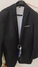 罗蒙西服套装男士商务修身西装男职业正装小西服新郎伴郎结婚礼服外套 黑色单扣【西服+西裤+衬衫】 6XL /200【190-205斤】+7件礼品 实拍图