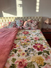 富安娜家纺毯子 法兰绒毯毛毯午睡毯空调毯四季毯子 左岸花开1.8*2m 实拍图