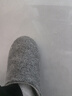 内泊（NEIBO）【超舒服】乳胶棉拖鞋男冬季女室内家居大码防滑防臭保暖羊毛灰44 实拍图