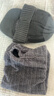 啄木鸟帽子男冬季毛线针织帽加绒加厚韩版潮套头保暖防寒风棉男士冷帽子 灰色帽子+围脖套装 实拍图
