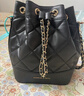 CHARLES&KEITH绗缝菱格链条水桶包双肩包包女包女友生日新年礼物CK2-10701506 Black黑色 M 实拍图