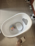 iuu儿童泡澡桶 加厚宝宝洗澡桶 婴儿洗澡盆家用沐浴桶洗澡神器 【0-2岁】加厚泡澡桶-北欧灰 材质：食品级PP材质，无添加回料 实拍图