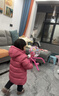 保姆鹅  【风墙】儿童羽绒服宝宝中长款护脸加厚外套保暖童装[NG2664] 石榴粉 110 实拍图