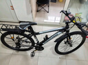 金武端自行车成人山地车公路赛车单车骑行变速超轻越野中学生初中青少年 顶配版-辐条轮-黑白色 26寸21速 实拍图