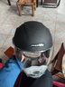 凤凰（Phoenix）新国标电动车头盔双镜片3/4半盔哑黑 男女四季通用电瓶车头盔冬季保暖骑行安全帽 实拍图