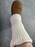JKN针织袜套女堆堆袜秋冬款白色【显瘦保暖】腿套搭皮鞋雪地靴小腿袜 实拍图