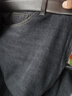 真维斯（Jeanswest）牛仔裤男加绒2025冬季轻商直筒修身保暖牛仔长裤男黑色加绒38 实拍图