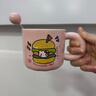 可爱fufu生日蛋糕马克杯带盖勺陶瓷杯送女生高颜值有意义生日礼物 汉堡生日蛋糕杯+勺1个350ml 实拍图