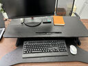 代斯克升降电脑桌升降架站立式工作台办公站立式气动电脑支架办公书桌 豪华气动无极升降—黑色94cm 实拍图