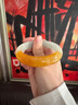 翡翠手镯黄翡翠手镯正圈玉手镯冰种正品老坑翡翠鸡油黄冰糯种送礼 54号 实拍图