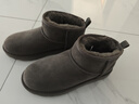 京东京造【纯羊毛】雪地靴男冬季羊皮毛一体加厚加绒保暖短筒男靴灰色41 实拍图