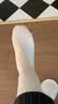 蕉内（Bananain）热皮7系情侣男女士袜子羊毛保暖7A抗菌防臭吸汗透气长筒秋冬季3双 【女士|轻暖】黑灰+浅灰+浅米 3双 均码 实拍图