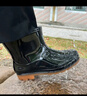 回力雨鞋男下雨天户外防水鞋钓鱼洗车防滑赶海雨靴耐磨胶鞋57-1黑色42 实拍图