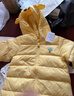 巴拉巴拉童装婴儿羽绒服宝宝轻薄连体衣抱衣爬服儿童冬装男童女童可爱萌趣 黄色小翅膀造型-白鸭绒 90 cm-充绒量48g 实拍图