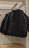 优衣库童装男童女童高性能复合连帽外套/保暖厚衣服473309 09 黑色 130 实拍图