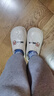 洁丽雅防水棉拖鞋女士秋冬季外穿防滑2025新款室内家居全包跟厚底棉鞋男 卡其 【小浣熊 掌柜推荐】 42-43 【适合41-42码】 实拍图
