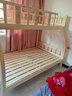 筱环上下床实木上下铺儿童床男孩女孩高低床成人双层床子母床 上下床 爬梯款+书架+床垫*2 上铺宽160下铺宽180-全实木 实拍图