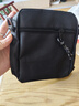 男士单肩包多层小背包轻便通勤休闲户外男斜挎包 黑色 实拍图