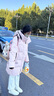 波司登（BOSIDENG）25新款羽绒服女款中长款90绒商场同款可脱卸帽面包服B250246064DS 桃色|1409 卡码拍大 L 170/92A 体重约120-130斤 实拍图