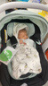 怡戈（Ekobebe）小元宝新生婴儿提篮式儿童安全座椅汽车用宝宝便携车载提篮 黑绿 实拍图