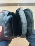 袋鼠双肩包男士背包大容量行李旅游包学生书包女初中商务笔记本电脑包 黑色配蓝标 实拍图