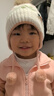Lemonkid柠檬宝宝儿童帽子男女童秋冬季保暖针织毛线护耳帽子围巾手套套装 蜜桃慕斯粉【帽子+围脖】 建议头围50-54cm，建议年龄3-8岁 实拍图