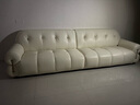 冬熊棉花糖真皮沙发法式奶油风客厅小户型轻奢白色钢琴键云朵沙发 【大四人位3.1米】 生态皮【旗舰版】凝胶记忆棉+6CM紫罗兰 实拍图