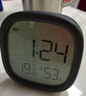 汉时（Hense）磁吸闹钟厨房时钟冰箱贴温度湿度数字钟表桌面台钟挂钟免打孔学生床头闹表 HA302B款黑色开学季 实拍图