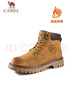 骆驼（CAMEL）王俊凯同款冬加绒户外工装马丁大黄靴男 G122W7757TR 金黄 42 实拍图