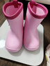 牧萌儿童雨鞋男童女童防水立体宝宝防滑耐磨卡通雨靴 粉色独角兽 18码 实拍图