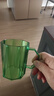 【高透加厚】刷牙漱口杯北欧ins简约轻奢情侣洗漱杯牙刷杯子牙缸 碧玺色 实拍图