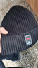 红蜻蜓帽子男士冬季毛线帽加绒保暖棉帽户外骑车防寒防风护耳帽针织冷帽 两件套【毛线帽+手套】款二 实拍图