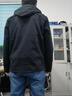 安踏防泼水软壳衣丨加绒弹力拒水外套男秋冬季运动夹克行政男装风衣 【京仓发货-抗紫外线+加绒+防泼+连帽】基础黑7602-5 XL 实拍图