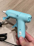 得力（deli）热熔胶枪家用儿童款手工制作快速加热熔胶高粘胶枪天蓝色带胶棒 实拍图