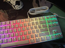 CHERRY樱桃MX 3.0S TKL机械键盘有线游戏电竞键盘 办公电脑键盘 铝合金外壳 侧刻键帽无钢板结构87 白色 RGB 红轴 实拍图