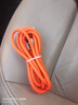 艾胜者180°旋转弯直头数据线Type-C超级快充线120W适用华为小米VIVO荣耀OPPO充电线手机加粗tpc线6A闪充 炫酷发光旋转【赤橙】120W扁圆口 1.5米 实拍图
