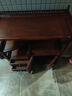 斋藏居茶柜茶水柜实木储物柜客厅置物架沙发边柜小型餐边柜酒柜茶台边柜 C歀深花梨色（80*35*88)无需安装 实拍图