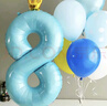 多美忆生日场景布置男孩数字生日气球道具氛围布置儿童派对装饰蓝色8 实拍图